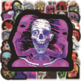 50 horror Halloween horror horror graffiti stickers wall stickers computer laptop water cup trolley case waterproof stickers