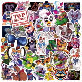 50 horror game FNAF security vulnerabilities graffiti stickers suitcase skateboard water cup waterproof stickers