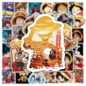 50 Pieces of Pirate Wang Lufei Single Person Graffiti Stickers Water Cup Luggage Case Laptop Electric Car Waterproof Sticker
