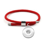 Adjustable Colorful Milan Thread Stainless Steel Bracelet fit  20MM Snaps button  wholesale