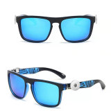 Sports polarized sunglasses, fashionable elastic paint sunglasses, outdoor cycling glasses fit 20MM Snaps button jewelry wholesale