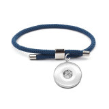 Adjustable Colorful Milan Thread Stainless Steel Bracelet fit  20MM Snaps button  wholesale