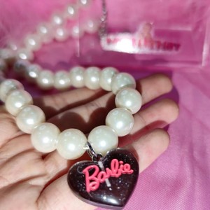 Love Barbie Pendant Pearl Necklace