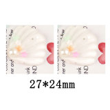 20MM Pearl Shell Resin snap button charms