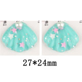 20MM Pearl Shell Resin snap button charms