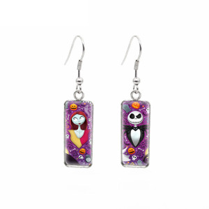 Stainless steel Christmas Eve horror earrings Halloween earrings