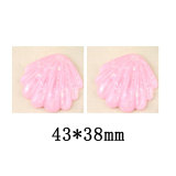 20MM Simulated Shell Resin snap button charms