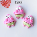 12MM Luminous transparent sponge baby Resin snap button charms