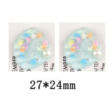 20MM Pearl Shell Resin snap button charms