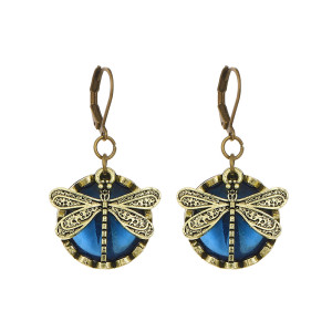 Dragonfly Butterfly Pattern Earrings