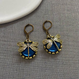 Dragonfly Butterfly Pattern Earrings
