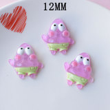 12MM Luminous transparent sponge baby Resin snap button charms