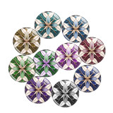 20MM figure glass snap button charms