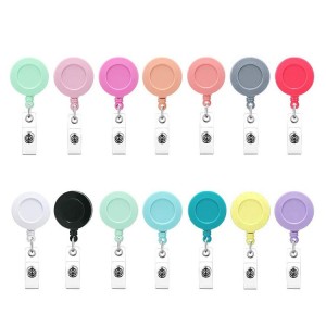 3.2CM Colored ABS belt clip with high elasticity and easy to pull buckle, certificate buckle