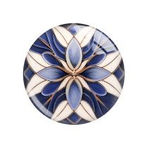 20MM figure glass snap button charms