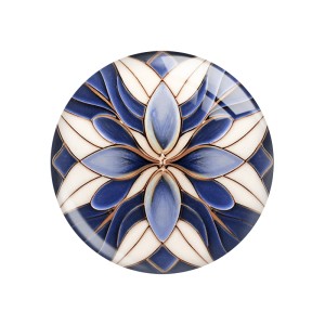 20MM figure glass snap button charms