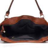 Crossbody One Shoulder Fashion Handbag Large Capacity Leather Tote Bag