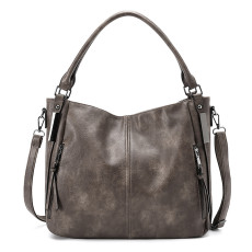Leather handbag large capacity casual one shoulder diagonal cross bag