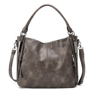 Leather handbag large capacity casual one shoulder diagonal cross bag