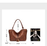 Crossbody One Shoulder Fashion Handbag Large Capacity Leather Tote Bag