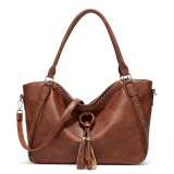 Crossbody One Shoulder Fashion Handbag Large Capacity Leather Tote Bag