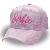 Laser colorful Barbie Baseball cap pink embroidered letter hat casual fashion cap
