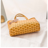 Large capacity emo dog tooth bag leather handbag fit 20MM Snaps button jewelry wholesale