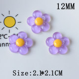 12MM Cute Pig Frog Transparent Flower Cream Gel Resin snap button charms