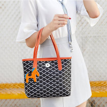Large capacity emo dog tooth bag leather handbag fit 20MM Snaps button jewelry wholesale