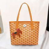 Large capacity emo dog tooth bag leather handbag fit 20MM Snaps button jewelry wholesale
