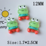 12MM Cute Pig Frog Transparent Flower Cream Gel Resin snap button charms