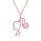 Barbie Hollow Zircon Necklace