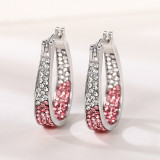 Colorful diamond earrings