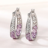 Colorful diamond earrings