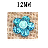 12MM Flower Resin snap button charms