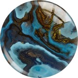 20MM Stone texture glass snap button charms