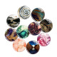 20MM Stone texture glass snap button charms