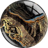 20MM Stone texture glass snap button charms