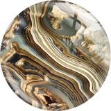 20MM Stone texture glass snap button charms