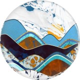 20MM Stone texture glass snap button charms