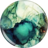 20MM Stone texture glass snap button charms