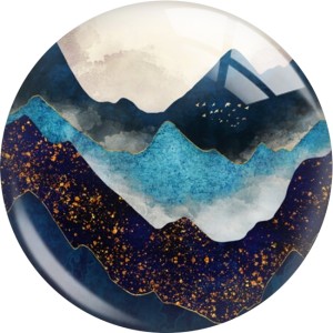 20MM views star moon glass snap button charms