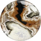 20MM Stone texture glass snap button charms