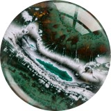 20MM Stone texture glass snap button charms