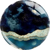 20MM views star moon glass snap button charms