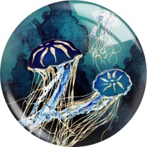 20MM animal glass snap button charms