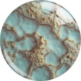 20MM Stone texture glass snap button charms