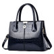 Shiny leather handbag with stone pattern, simple and large capacity one shoulder crossbody bag fit 20MM Snaps button jewelry wholesale