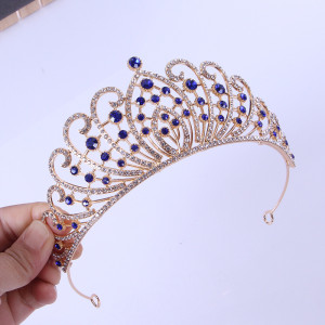 Alloy Crystal Crown Wedding Ball Party Bridal Crown