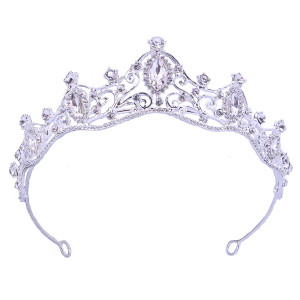 Alloy Crystal Crown Wedding Ball Party Bridal Crown